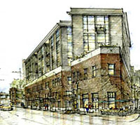 stadium lofts rendering