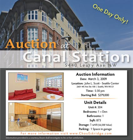 Canal station auction