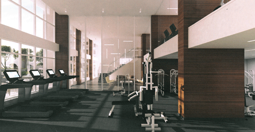 Insignia fitness center rendering