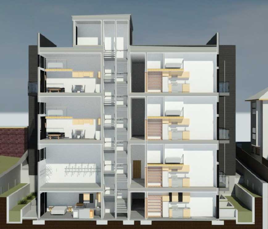 Franklin Ave Condo cross section