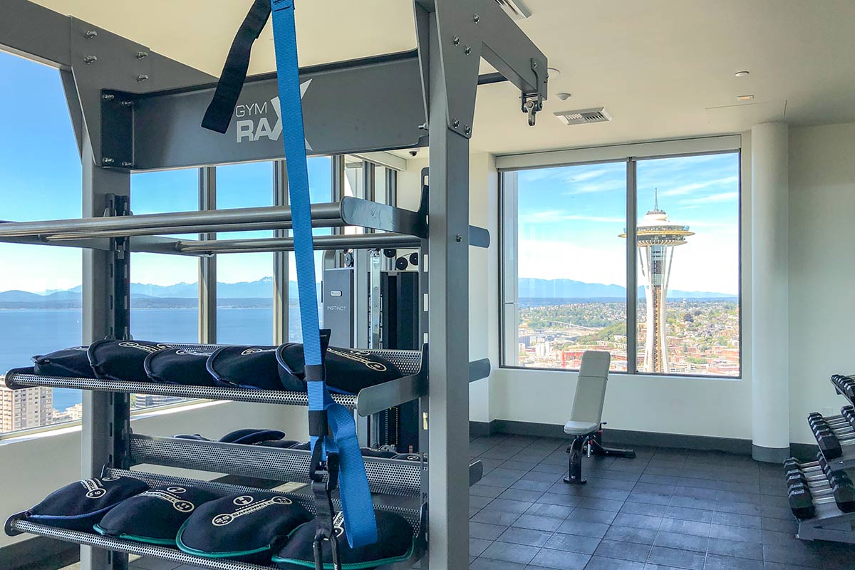 Spire Condo Seattle Fitness view